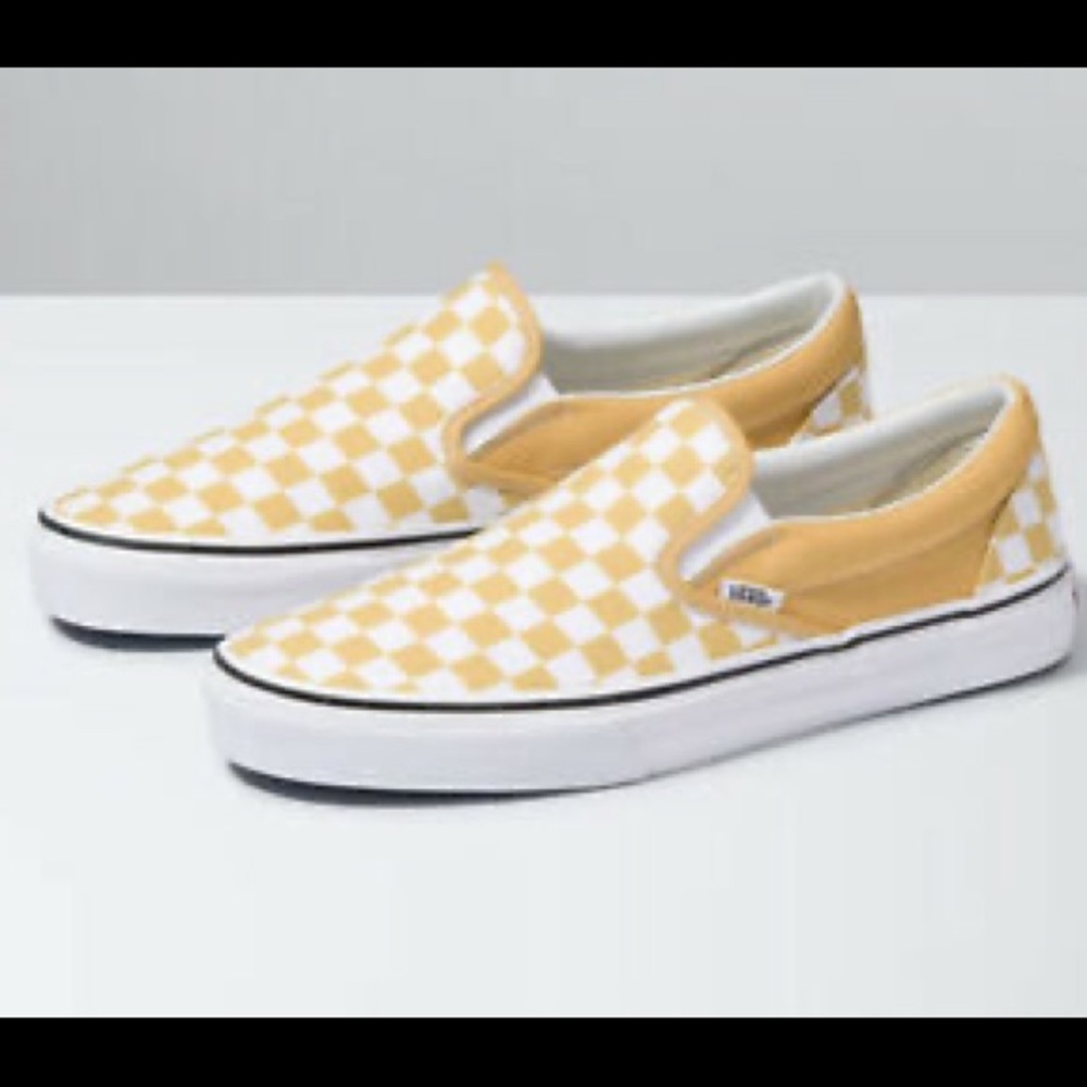 SLIP ON VANS Yellow Checkered
